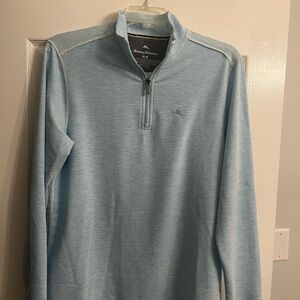 Tommy Bahama Sky Blue Half-Zip Pullover